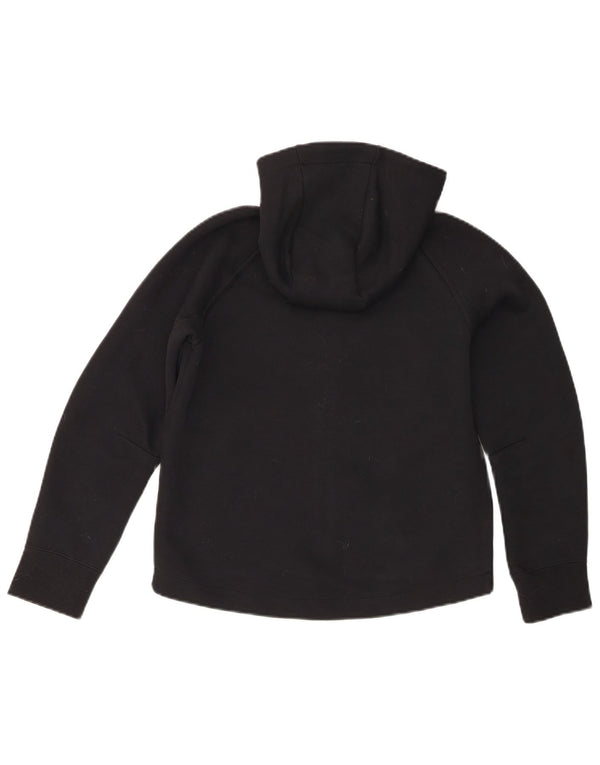 Nike Jungen-Kapuzenpullover mit Reißverschluss, 10–11 Jahre, mittlere schwarze Baumwolle