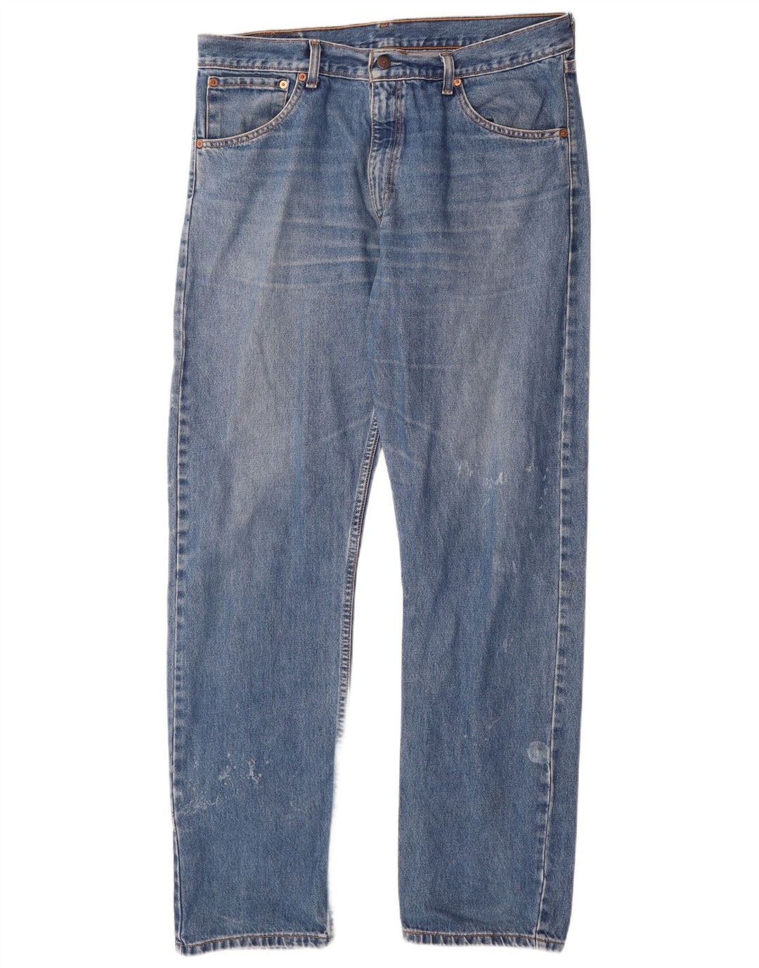 Levi's Herren 521 Straight Jeans W38 L34 Blaue Baumwolle
