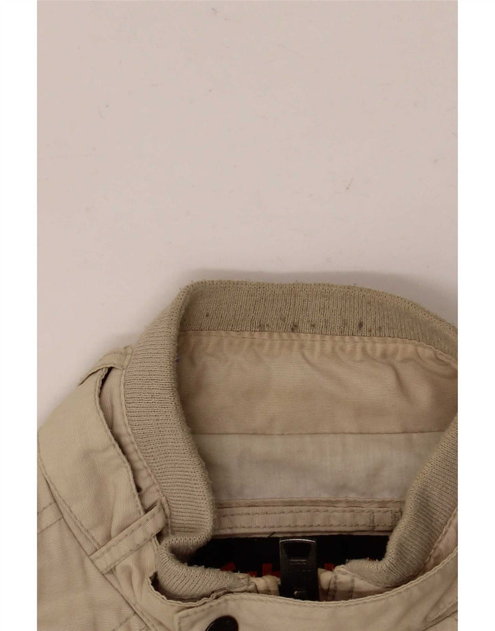 Schott Herren-Militär-Bomberjacke, UK 38, mittelbeige Baumwolle