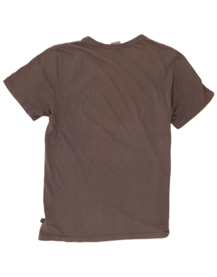 Puma Herren Grafik-T-Shirt-Oberteil aus mittelgrauer Baumwolle