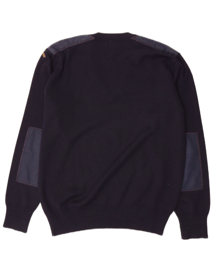 Paul & Shark Herren-Pullover mit V-Ausschnitt, Größe L, Marineblau