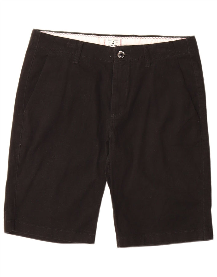 JACK & JONES Herren Chinoshorts Medium W32 Schwarze Baumwolle