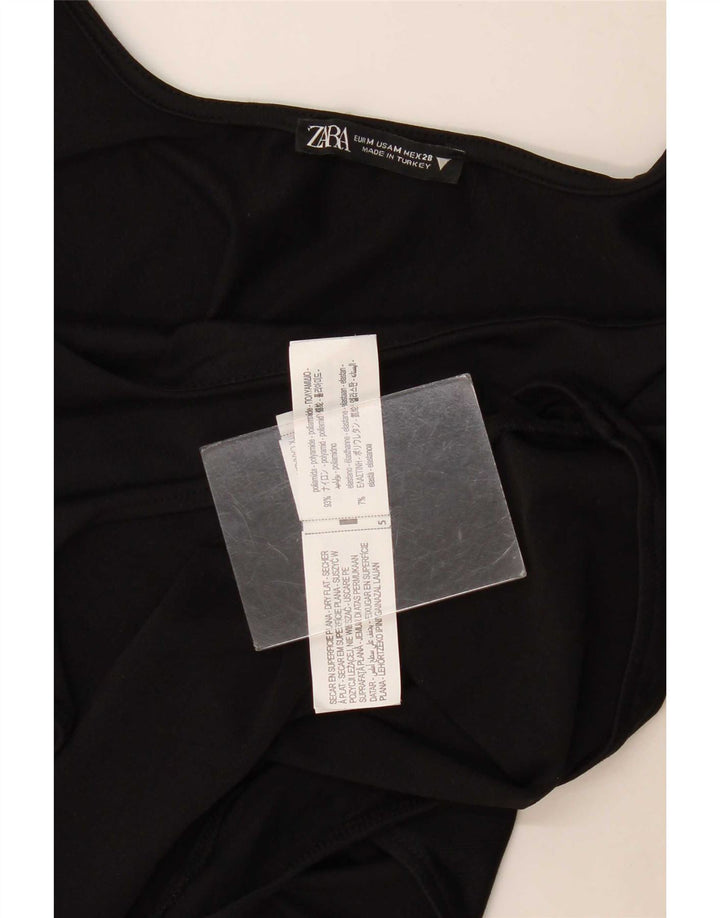 Zara Damen-Body UK 12 Medium Schwarz Polyamid
