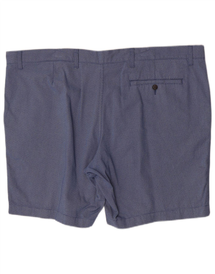 Marks & Spencer Herren Chinoshorts W44 2XL Blaue Baumwolle