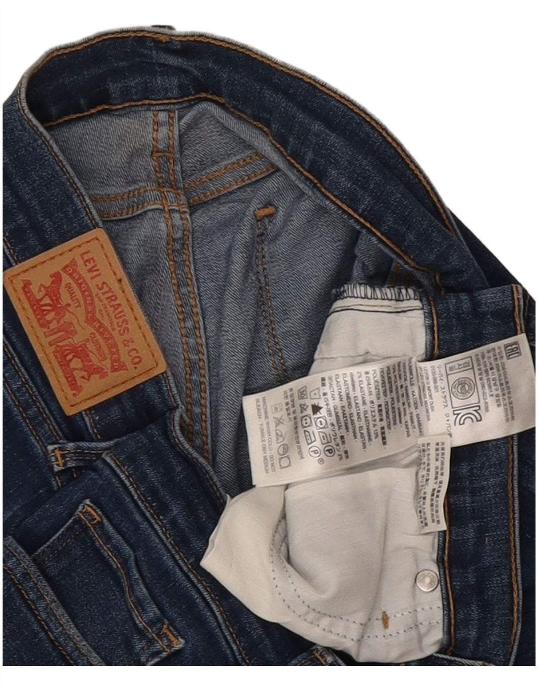 Levi's Damen Skinny Jeans W32 L30 Blaue Baumwolle