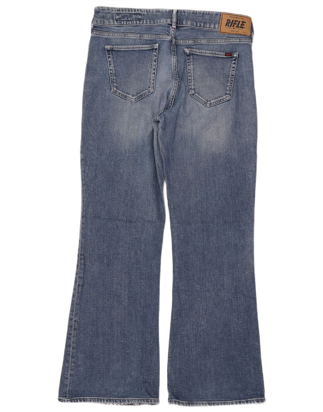Rifle Damen Bootcut Jeans W28 L34 Blaue Baumwolle