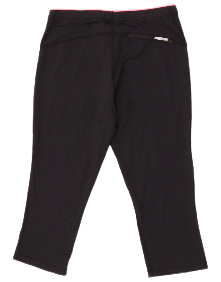 Asics Graphic Capri-Trainingshose für Damen, UK 12, Mittelschwarz, Polyester