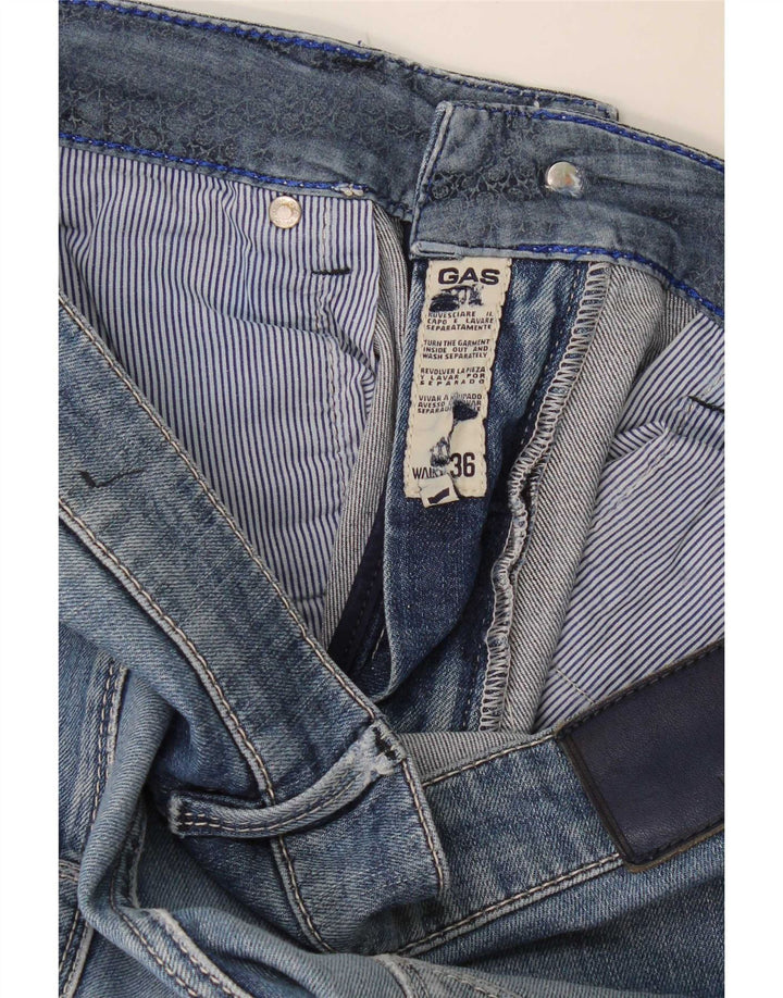 Gas Herren Straight Jeans W36 L30 Blau