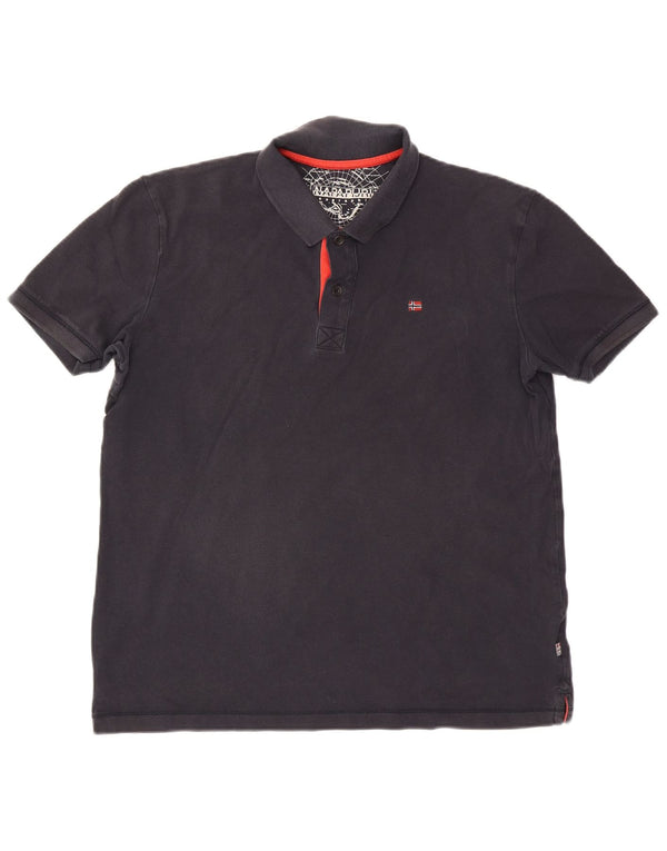 Napapijri Herren Geographic Poloshirt XL Marineblau