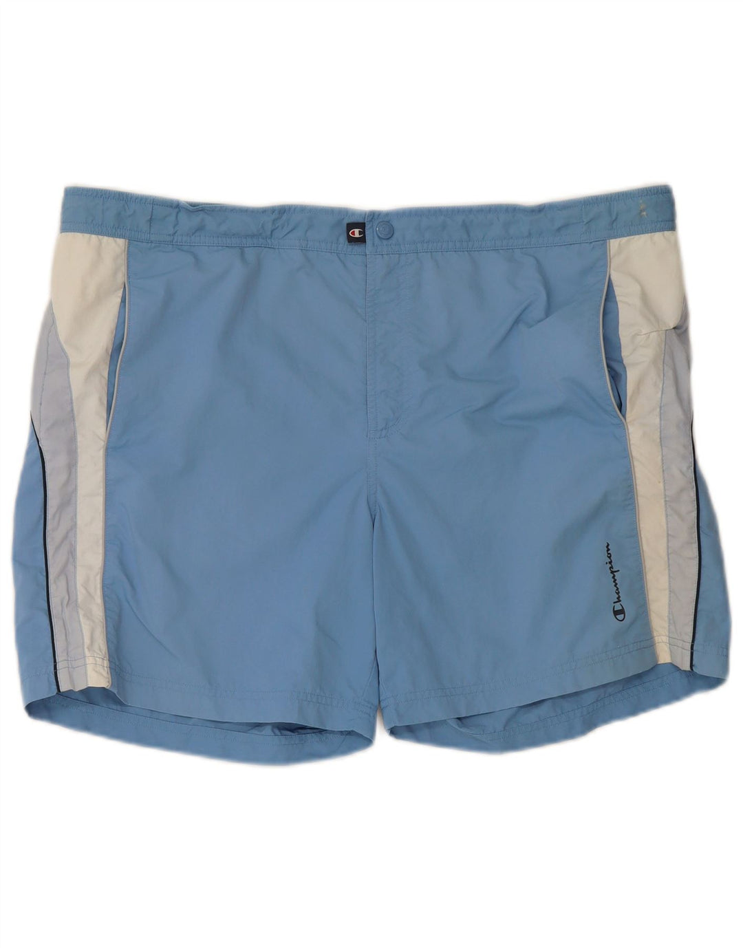 Champion Herren-Badeshorts 2XL, blaues Colourblock-Polyester