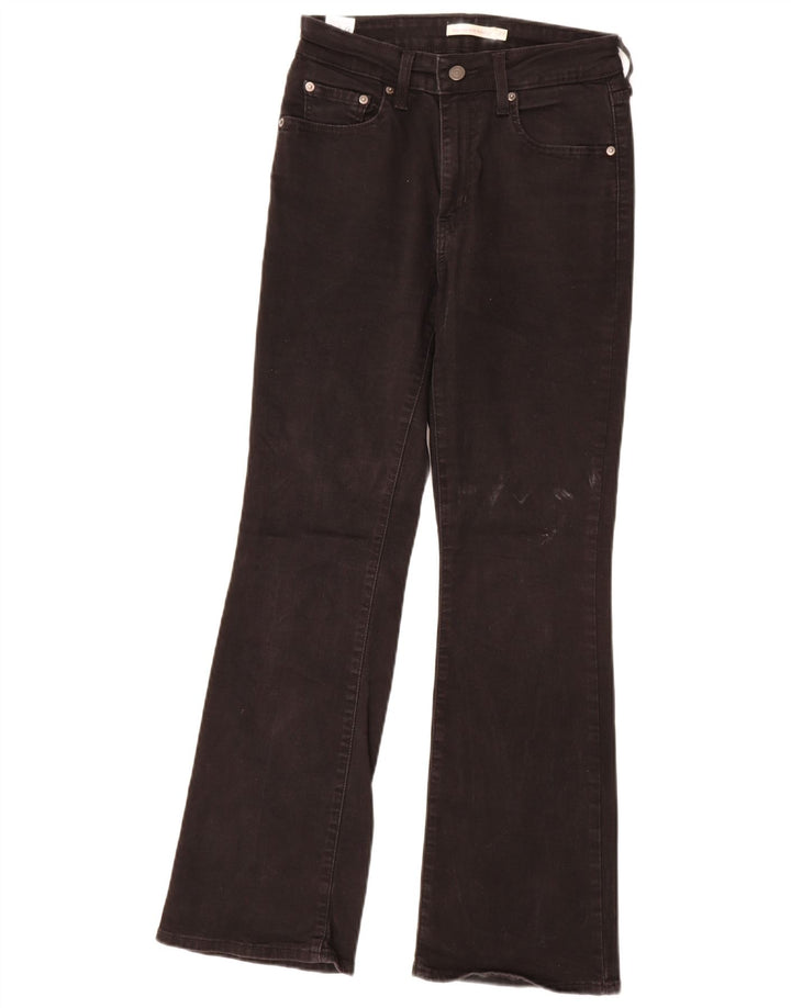 Levi's Damen 725 Bootcut-Jeans mit hohem Bund, W27 L30, schwarze Baumwolle