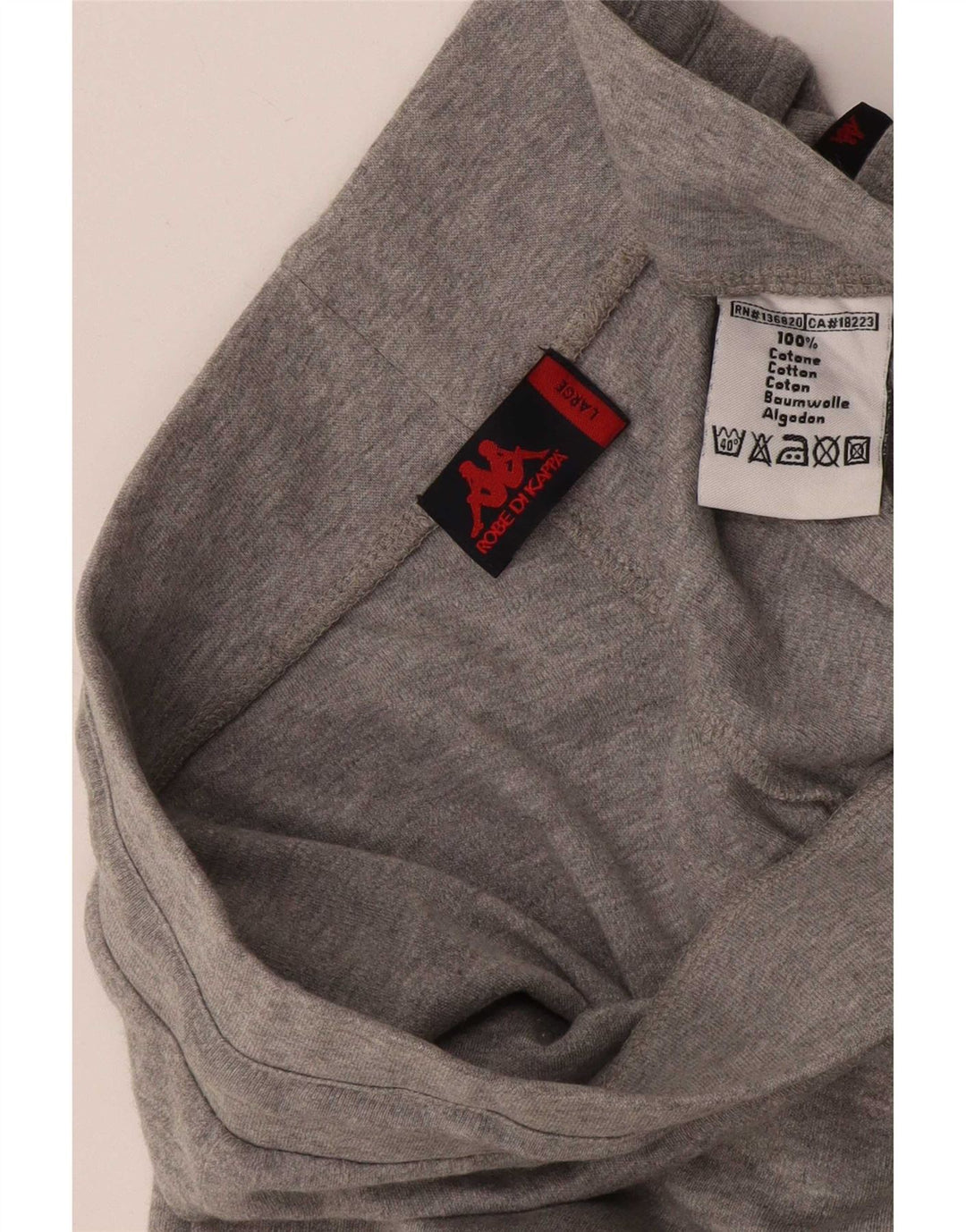 Kappa Damen-Trainingshose, UK-Größe 44, Größe L, Grau, Baumwolle
