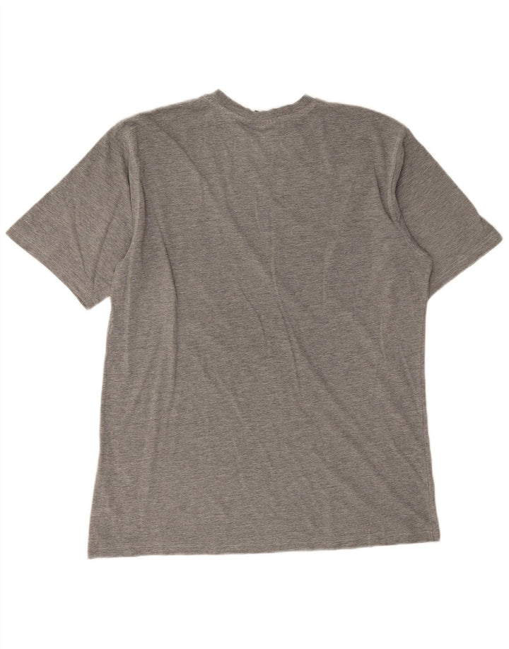 Puma Herren Grafik-T-Shirt-Oberteil, groß, grau gefleckt
