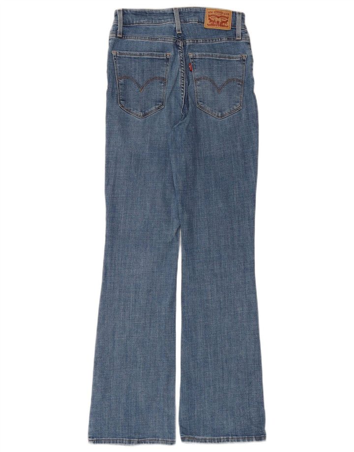 LEVI'S Damen 725 Bootcut-Jeans mit hohem Bund, W26 L30, blaue Baumwolle