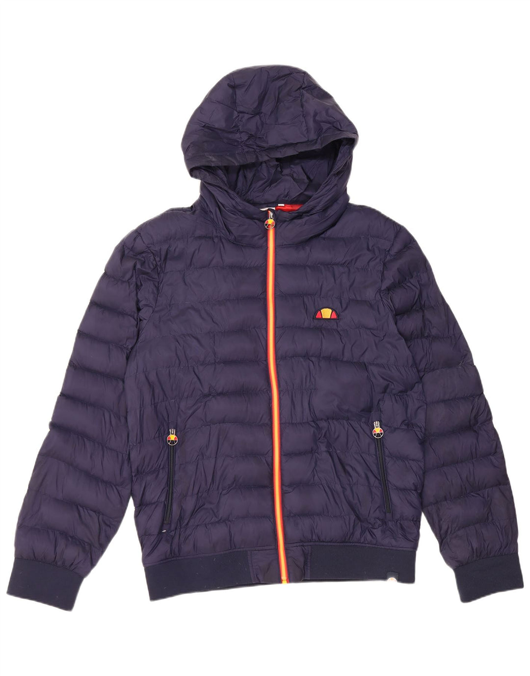 Ellesse Herren-Jacke mit Kapuze, gepolstert, UK 40, Größe L, marineblaues Nylon