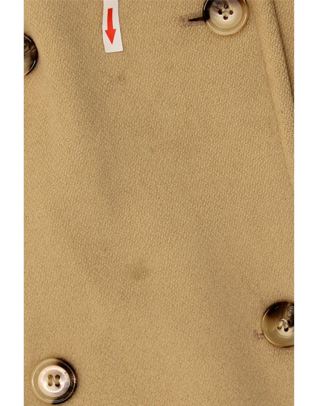 Marks & Spencer Zweireihiger Damenmantel UK 12 Mittelbeige Wolle