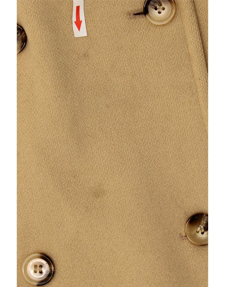 Marks & Spencer Zweireihiger Damenmantel UK 12 Mittelbeige Wolle