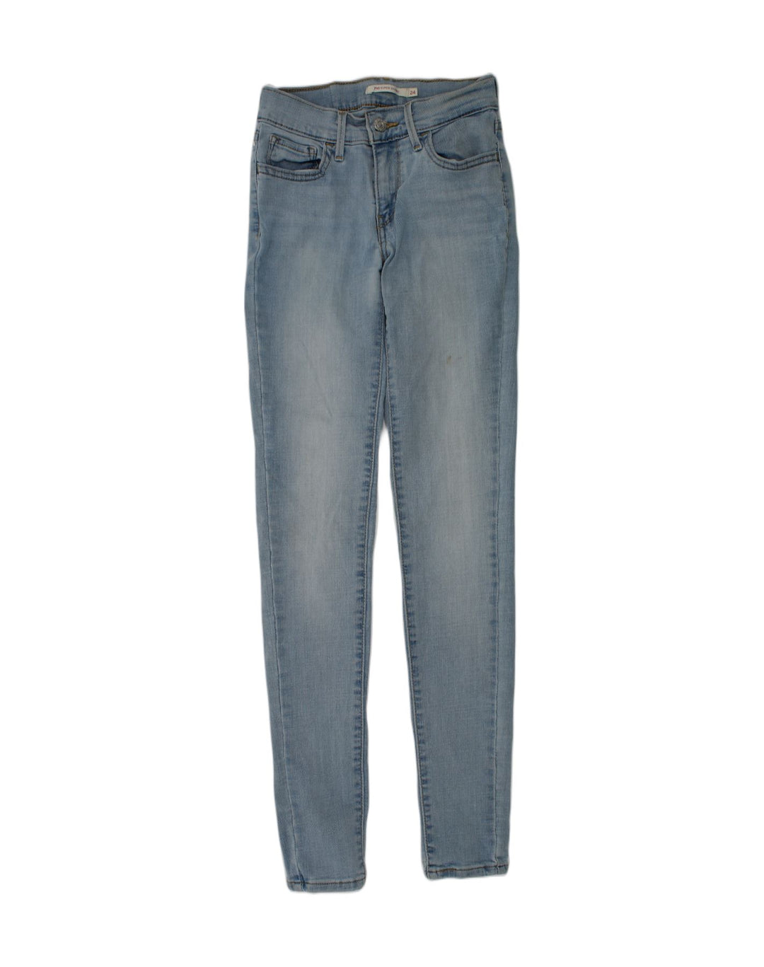 LEVI'S Womens 710 Skinny Jeans W24 L29 Blue Cotton | Vintage Levi's | Thrift | Second-Hand Levi's | Used Clothing | Messina Hembry 