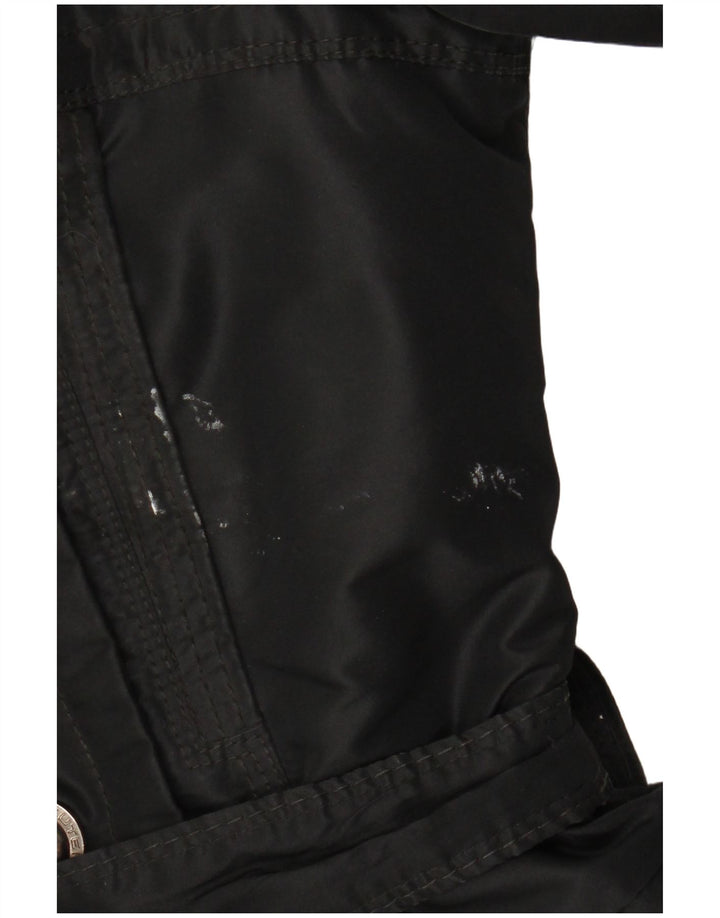 PEUTEREY Damen Zweireihiger Mantel IT 40 Small Schwarz Polyester