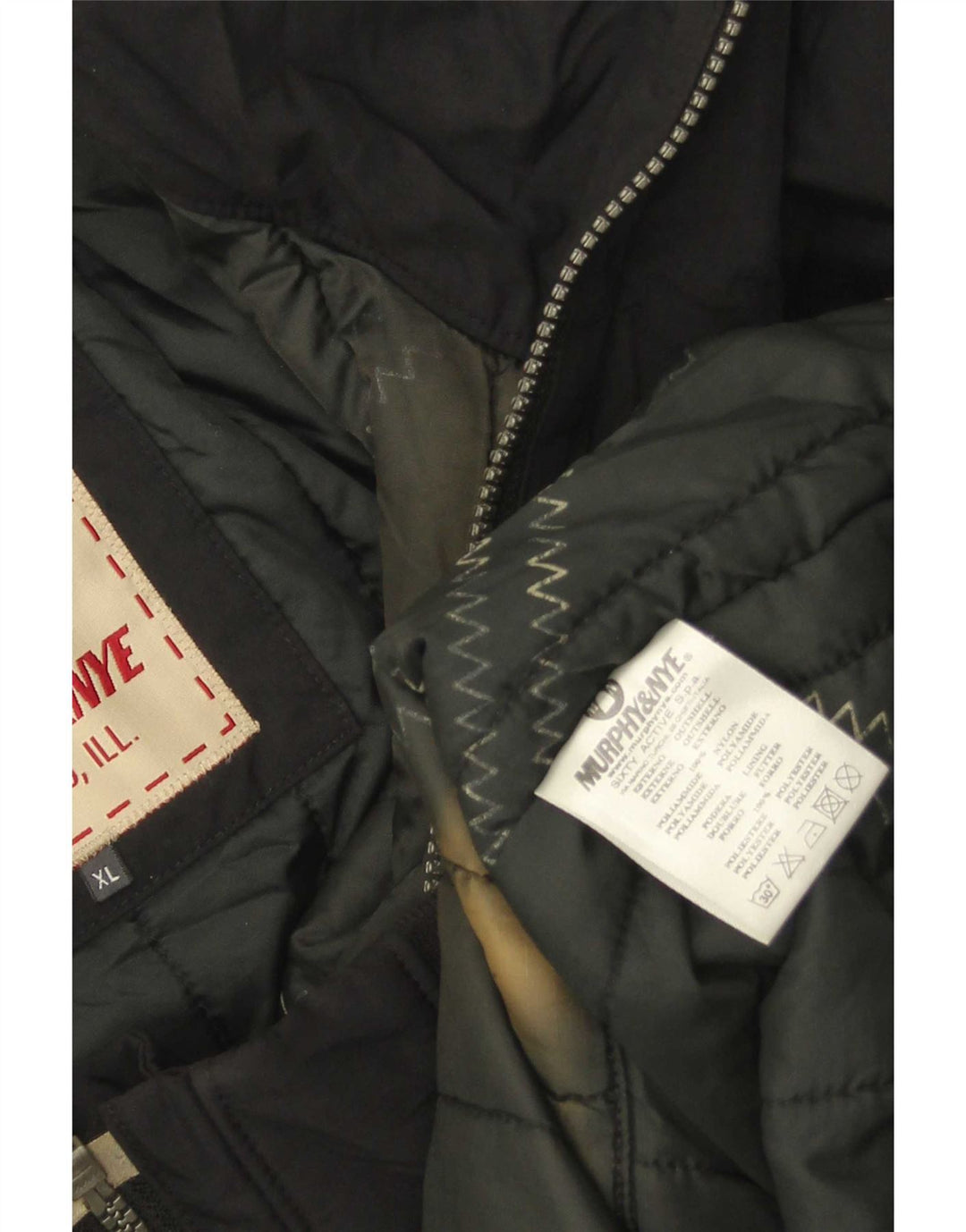 Murphy & Nye Herren Bomberjacke UK 42 XL Schwarz Polyamid