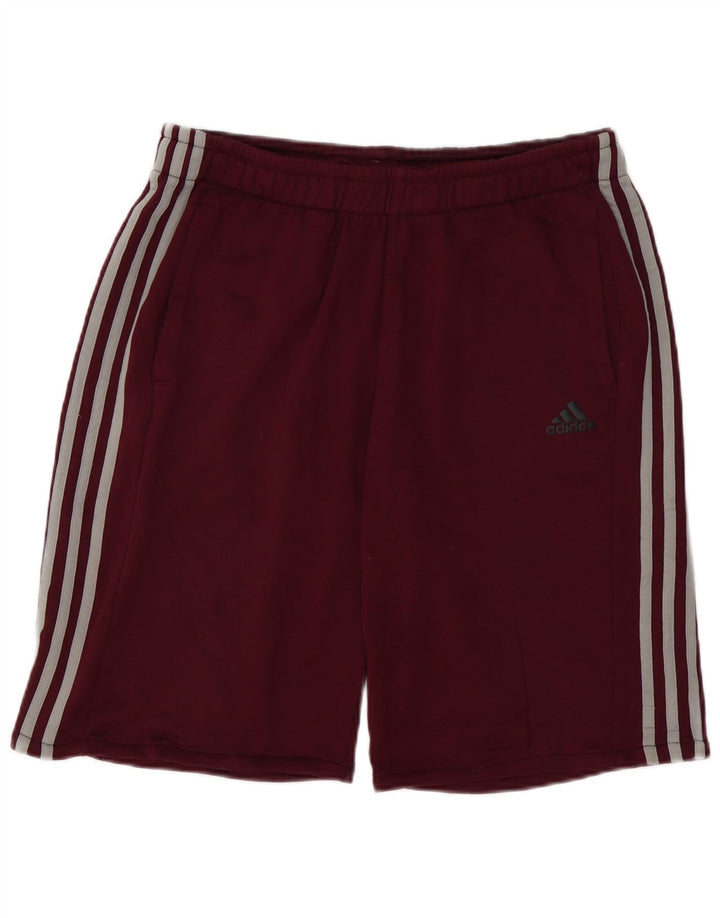 Adidas Herren Climalite Sport Shorts Großes Burgunderrotes Polyester