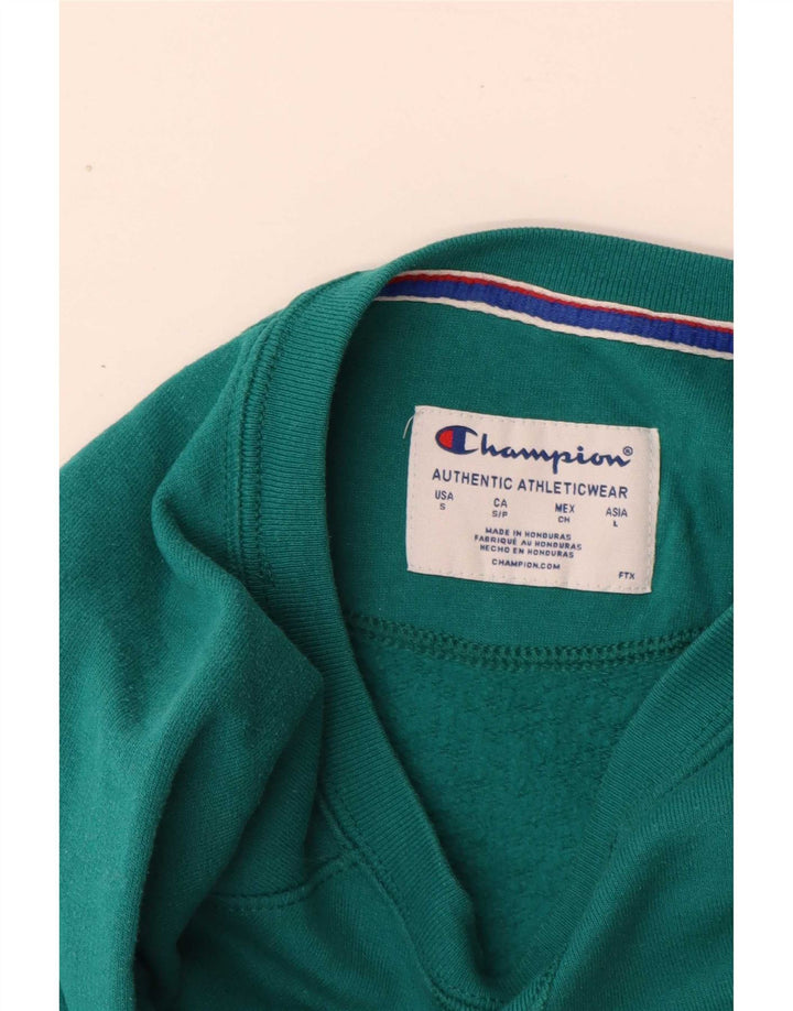 Champion Herren-Sweatshirt mit Grafik, Größe S, Grün, Polyester