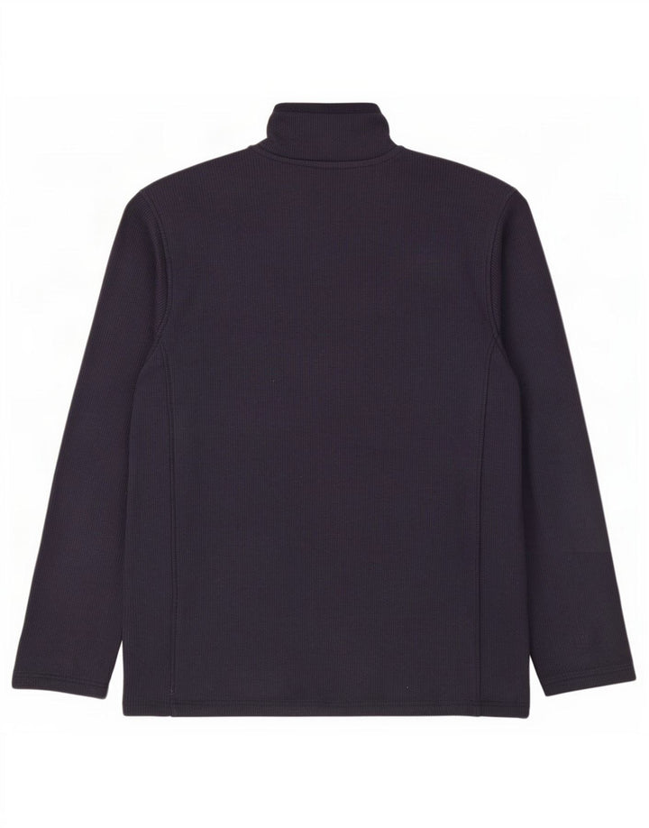 Mountain Warehouse Herren-Sweatshirt mit Reißverschluss am Kragen, mittelmarineblaue Baumwolle