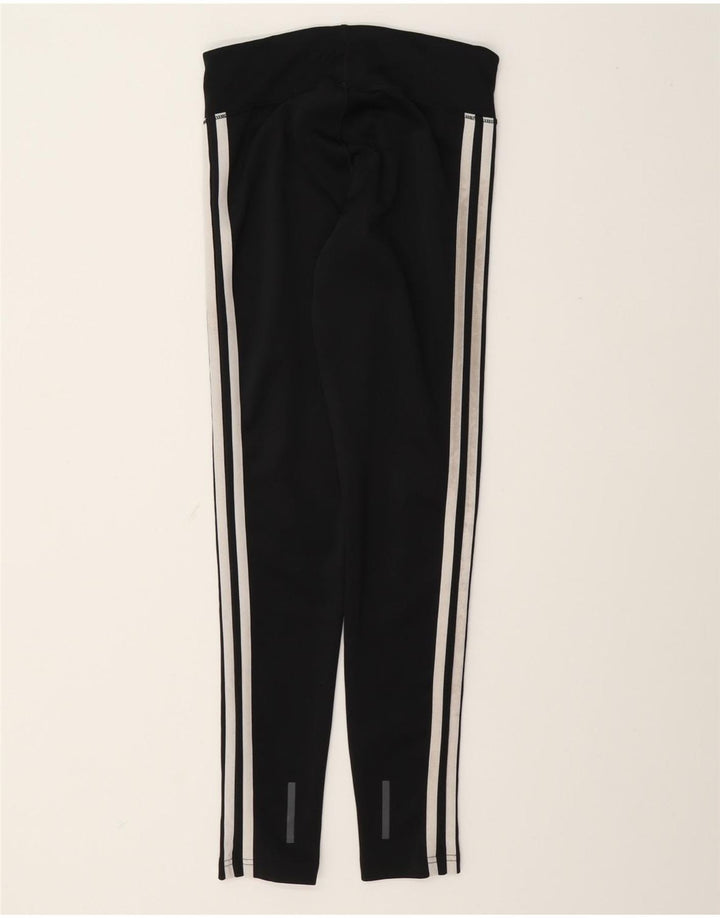 Adidas Damen Leggings UK 4/6 XS Schwarz Polyester