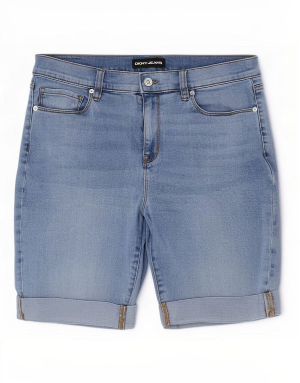 Dkny Damen Jeansshorts US 12 Large W30 Blaue Baumwolle