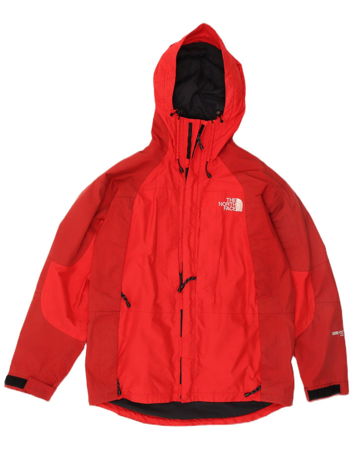 THE NORTH FACE Herren-Windjacke mit Kapuze, UK 38, Mittelrot, Farbblock