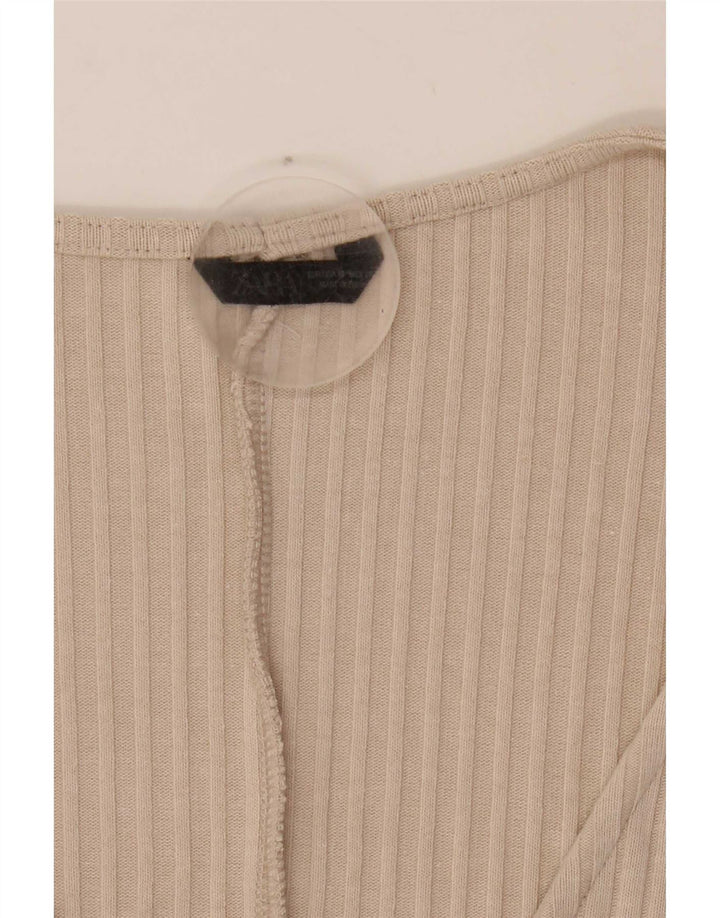 Asymmetrisches Poncho-Blusenoberteil von Zara für Damen, Einheitsgröße, Beige