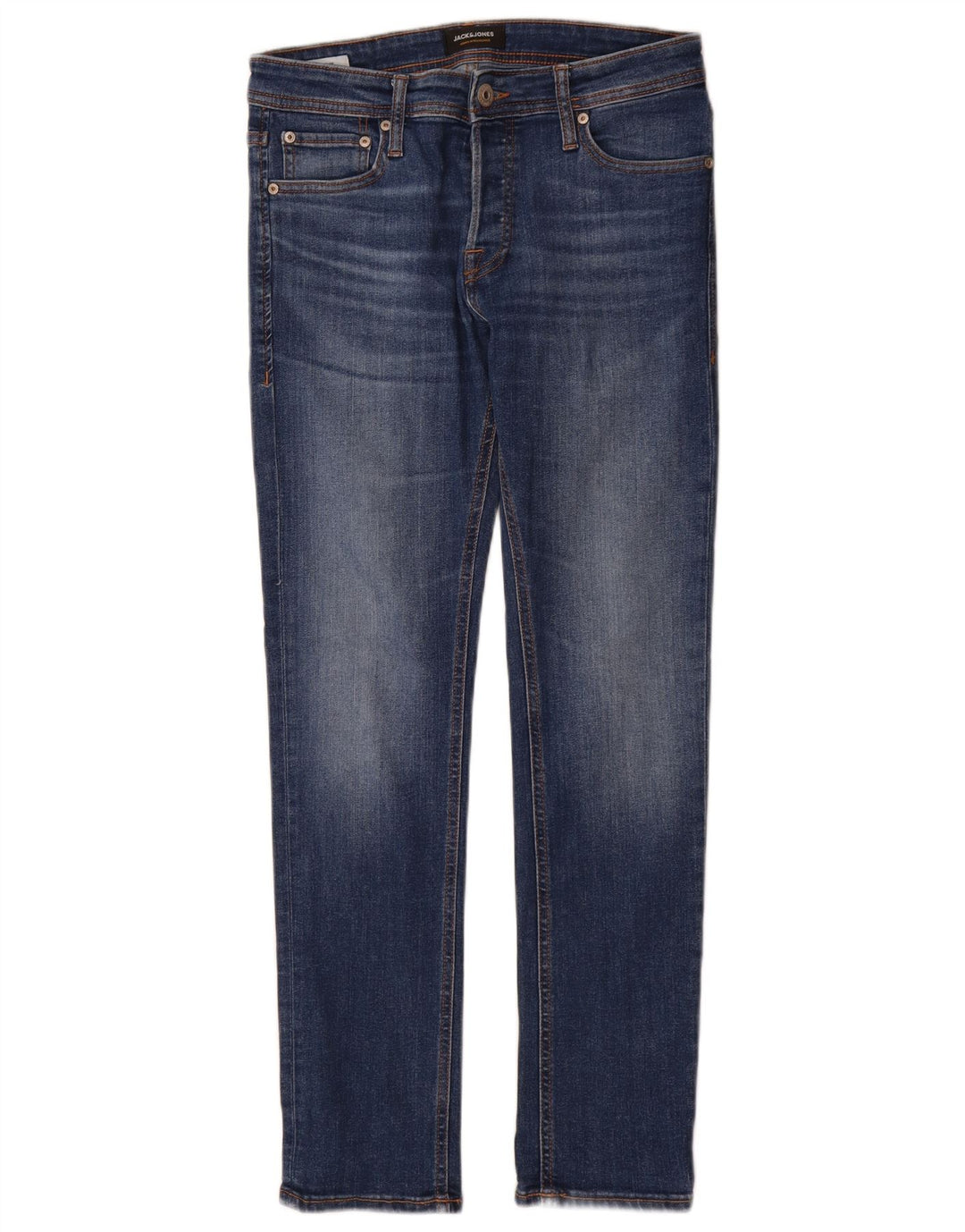 Jack & Jones Herren GLENN Slim Jeans W29 L30 Blaue Baumwolle