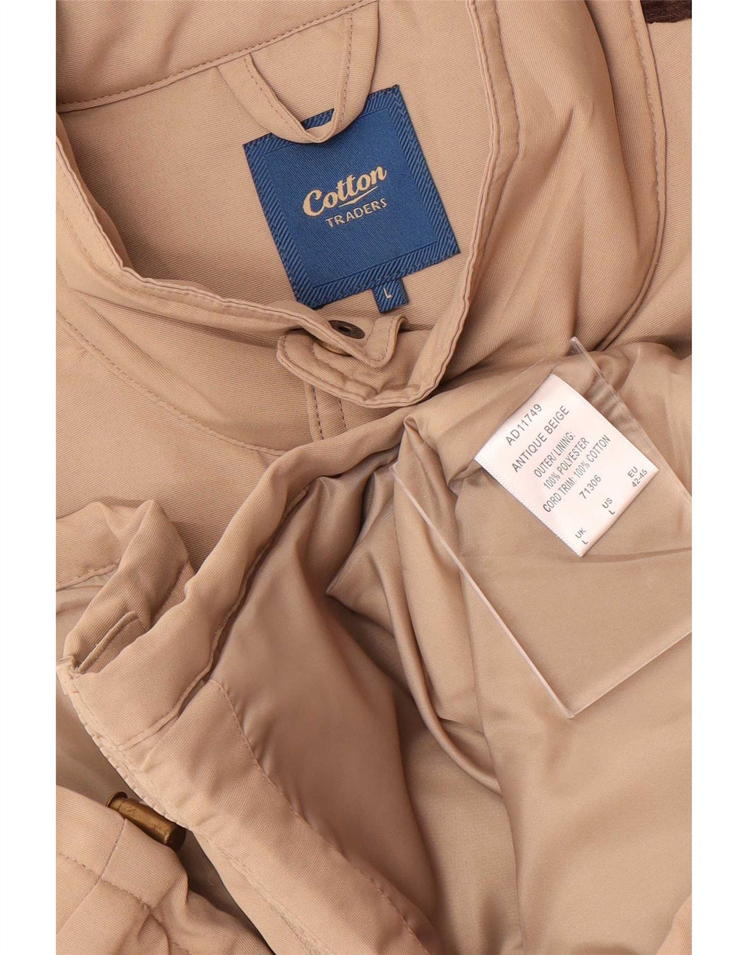 Cotton Traders Utility-Weste für Herren, UK 40, groß, Beige, Farbblock-Polyester