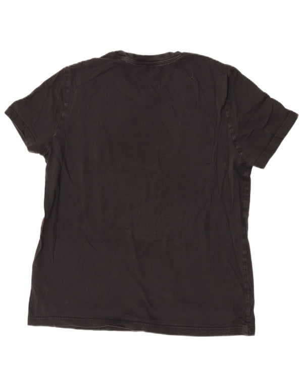 Adidas Damen Grafik T-Shirt Top UK 20/22 XL Schwarz Baumwolle