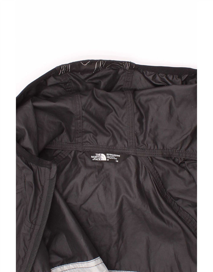 The North Face Jungen-Regenjacke mit grafischer Kapuze, 7–8 Jahre, Größe S, Schwarz