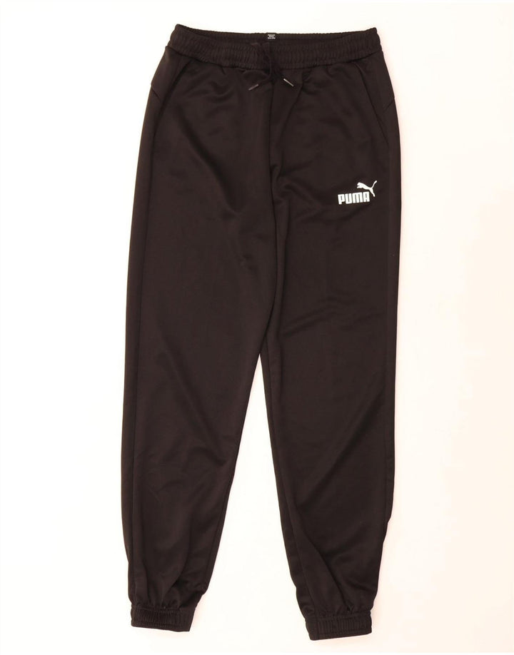 PUMA Jungen-Trainingshose, Jogginghose, 15–16 Jahre, schwarzes Polyester
