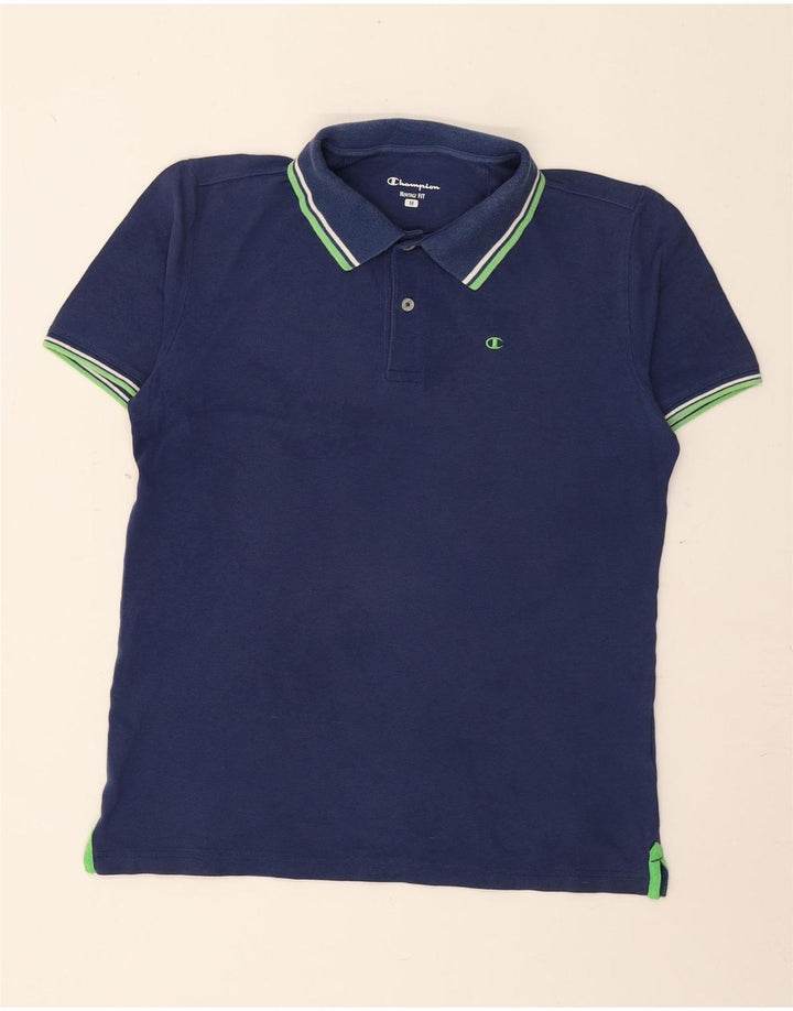 Champion Herren Herritage Fit Poloshirt Mittelblau