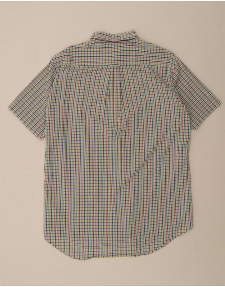GANT Herren Kurzarmhemd Größe 41/42 16 1/2 Großes mehrfarbiges Karo