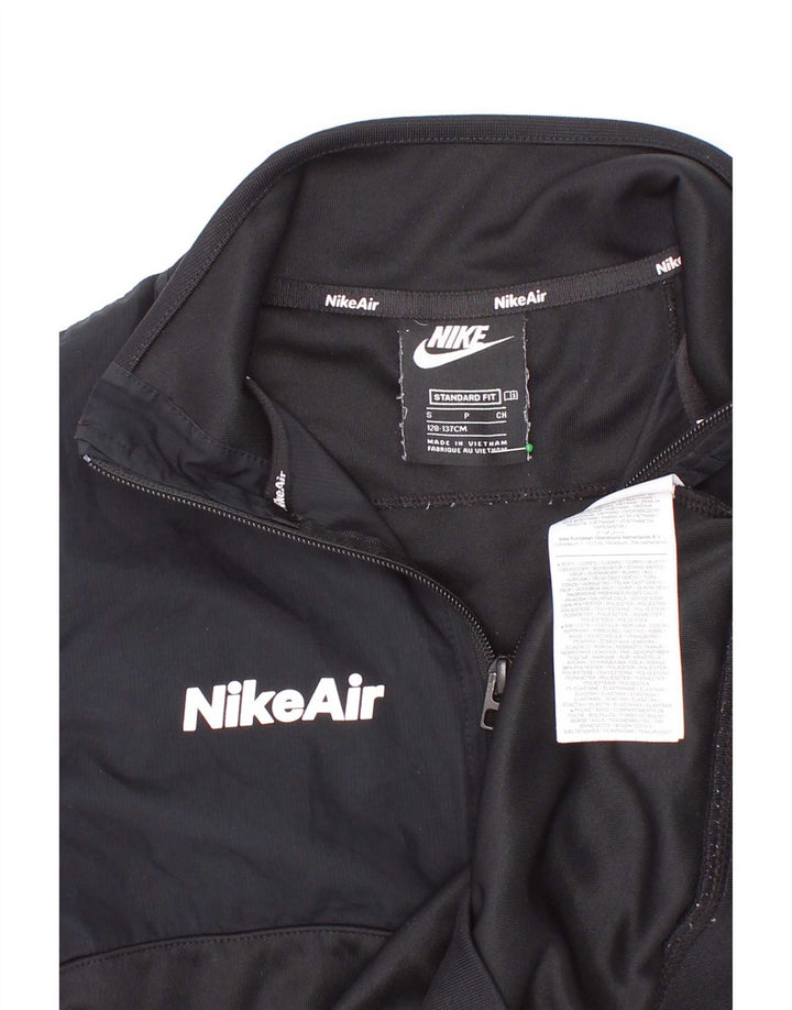 Nike Jungen-Sweatshirt mit Standard-Grafik und Reißverschluss am Hals, 8–9 Jahre, Größe S, Schwarz
