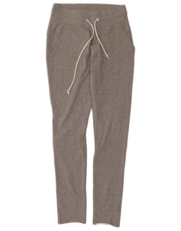 Adidas Damen-Trainingshose, UK 8/10, Größe S, grau geflecktes Polyester