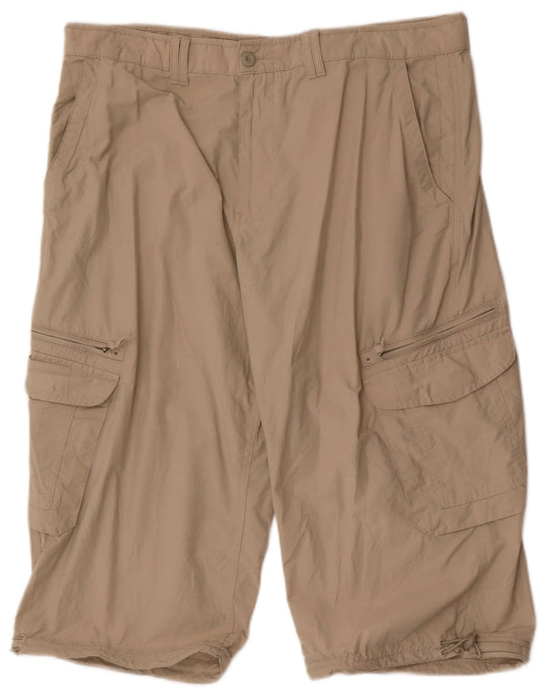 Marks & Spencer Herren Cargoshorts W38 XL Beige Baumwolle