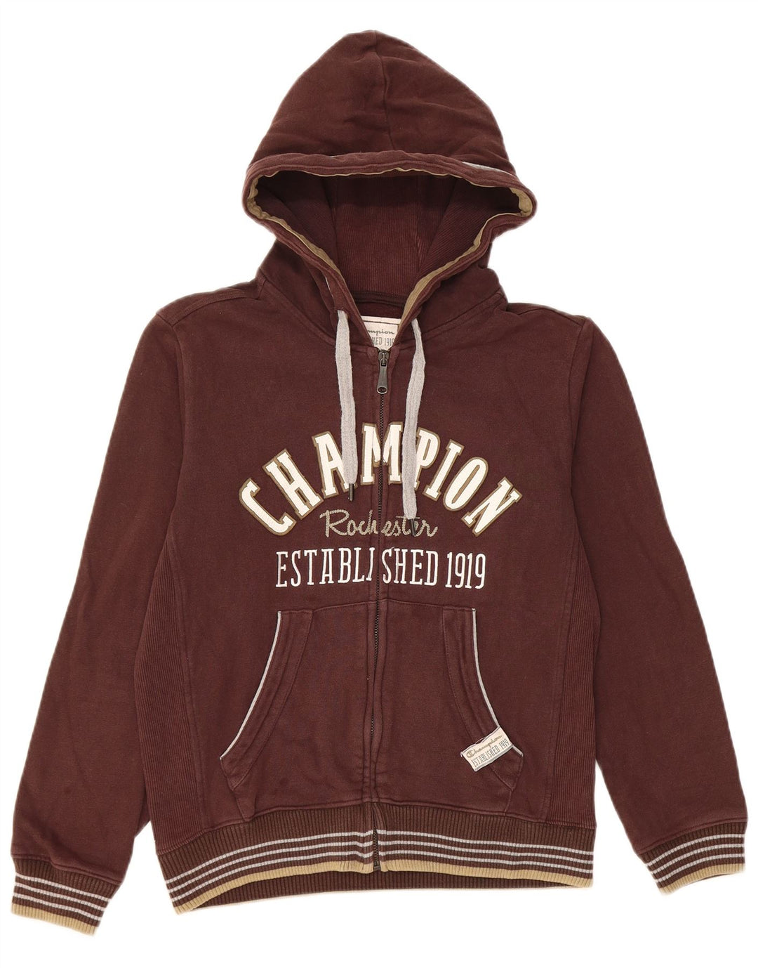 CHAMPION Damen Rochester Übergroßer Kapuzenpullover mit Reißverschluss, UK 10, Größe S, Braun