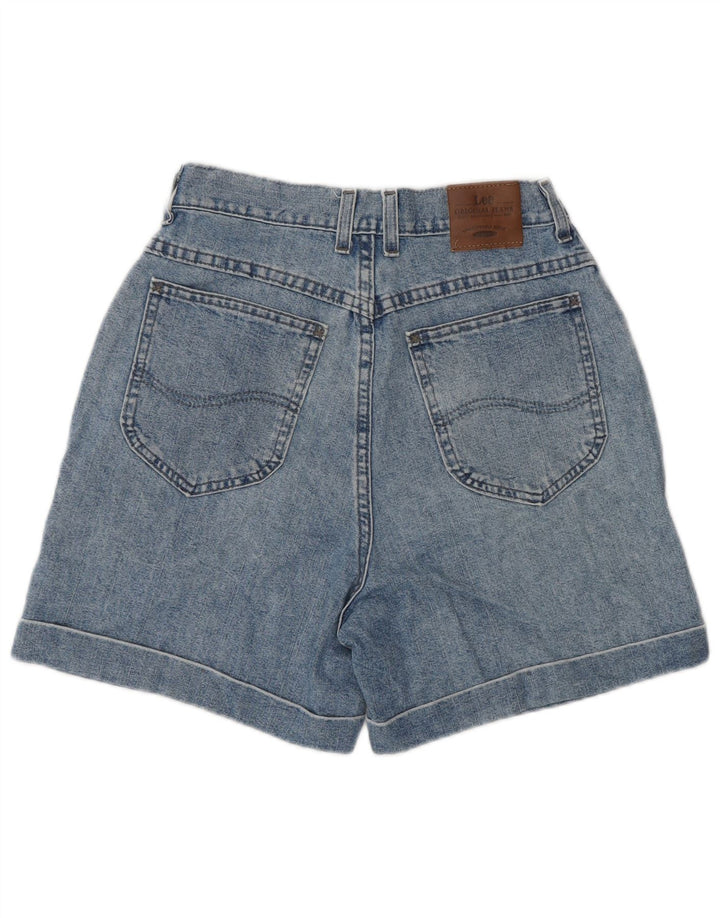 Lee Damen-Jeansshorts mit hoher Taille, US 10, Größe L, W27, Blau, klassisch