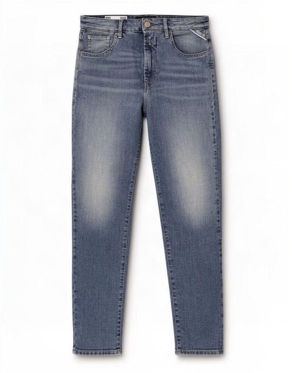 Replay Mom Tapered Jeans für Mädchen, 13–14 Jahre, W25 L26, blaue Baumwolle