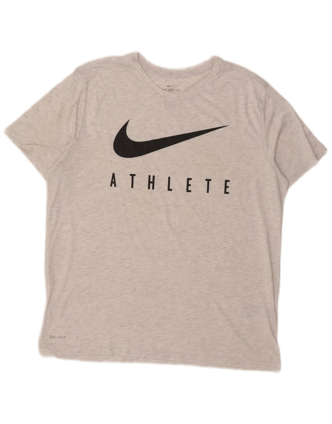 Nike Herren Athletic Cut Graphic T-Shirt-Oberteil XL Grau meliertes Polyester