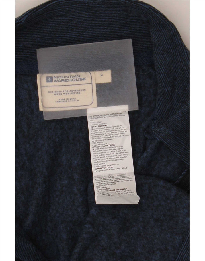 Mountain Warehouse Herren-Sweatshirt mit Reißverschluss am Kragen, mittelgroß, marineblau gefleckt