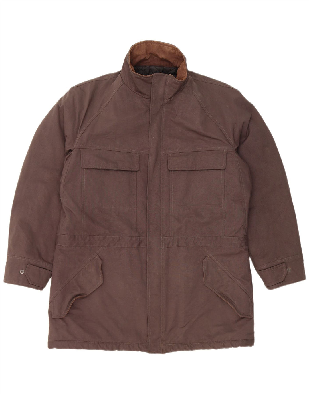 Trussardi Jeans Damen Parka Jacke IT 52 2XL Grau Polyamid