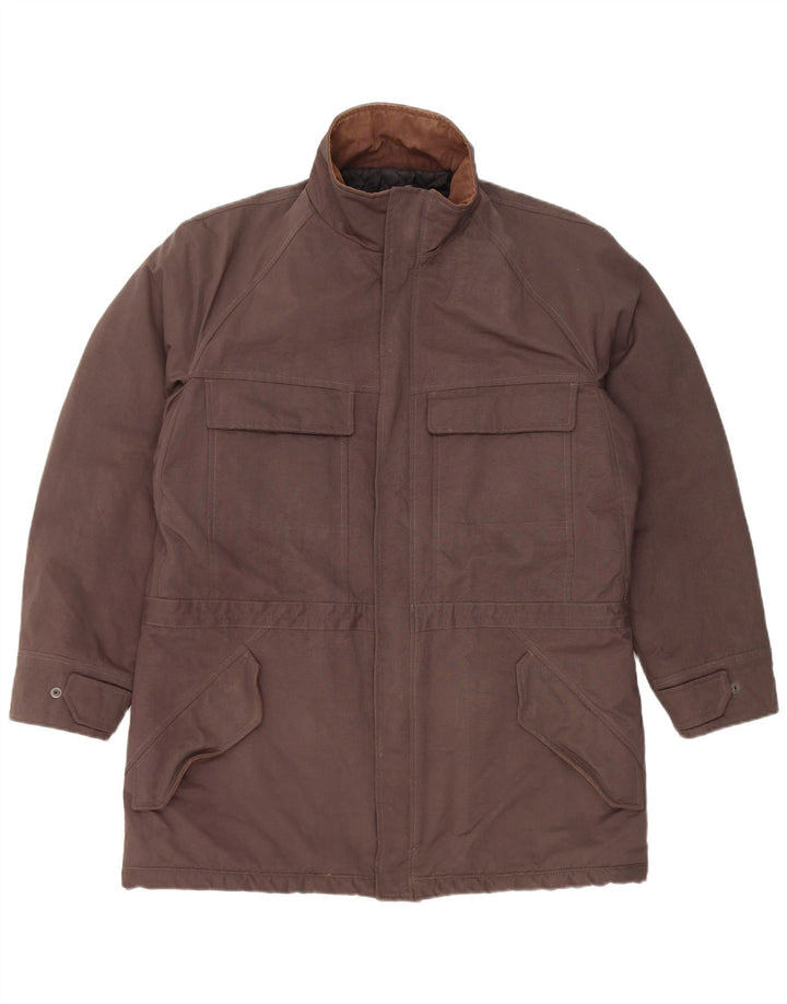 Trussardi Jeans Damen Parka Jacke IT 52 2XL Grau Polyamid