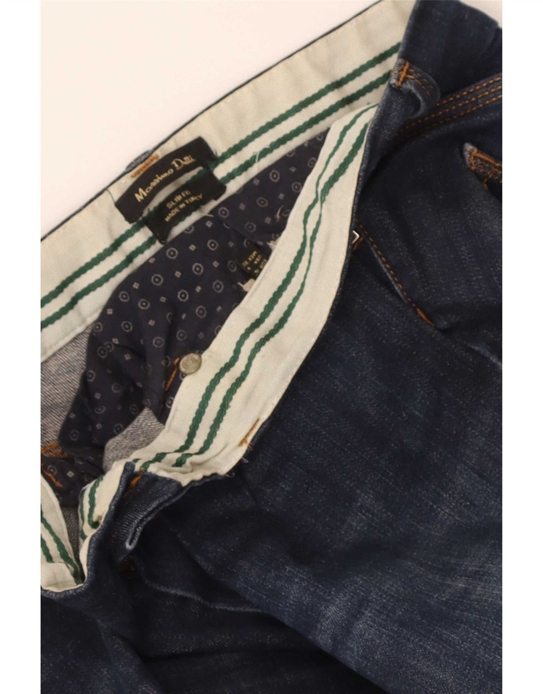 Massimo Dutti Damen Slim Jeans W30 L31 Marineblau