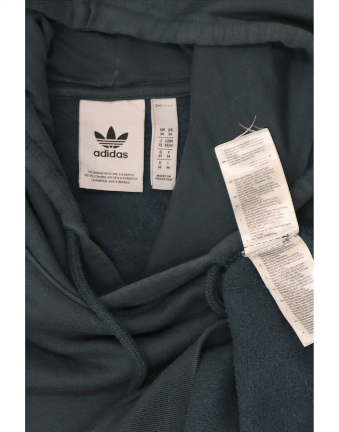 Adidas Herren Kapuzenpullover aus mittelgrüner Baumwolle